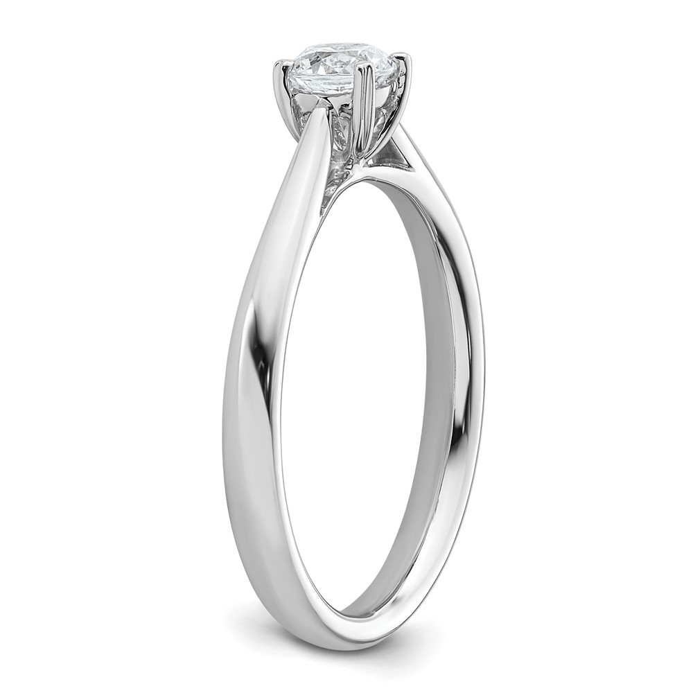True Origin 14k White Gold 1/3 carat Lab Grown Diamond VS/SI+ G+ Round Solitaire Engagement Ring (RM1930E-033-WLG)