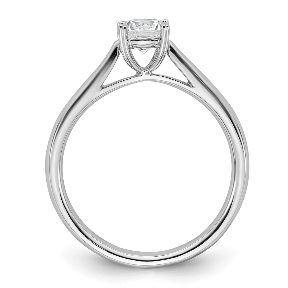 True Origin 14k White Gold 1/2 carat Lab Grown Diamond VS/SI+ G+ Round Solitaire Engagement Ring (RM1930E-050-WLG)