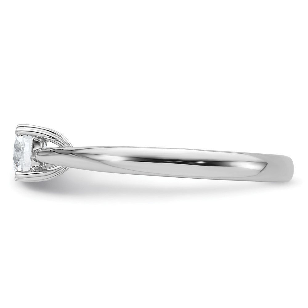 True Origin 14k White Gold 1/2 carat Lab Grown Diamond VS/SI+ G+ Round Solitaire Engagement Ring (RM1930E-050-WLG)