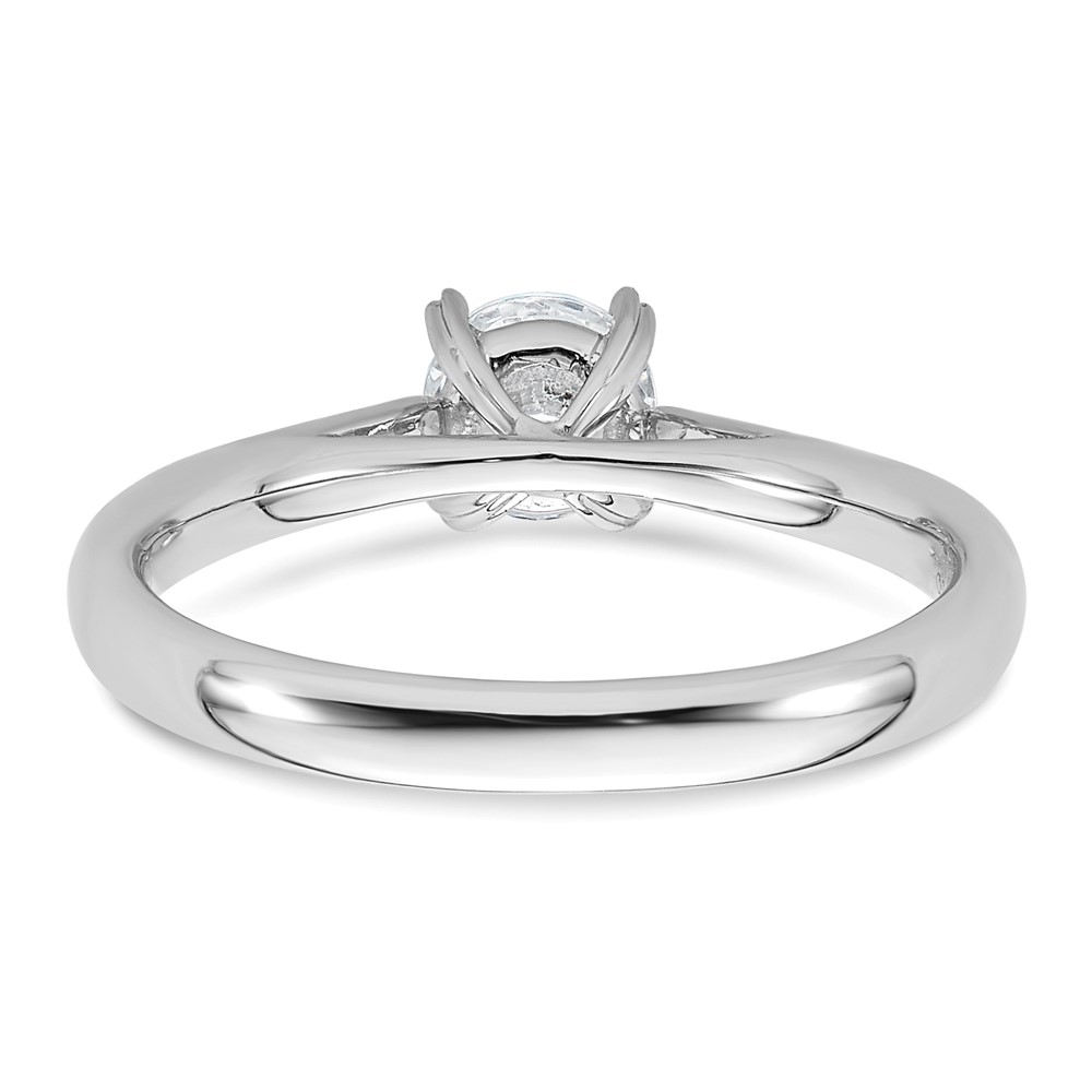 True Origin 14k White Gold 1/2 carat Lab Grown Diamond VS/SI+ G+ Round Solitaire Engagement Ring (RM1930E-050-WLG)