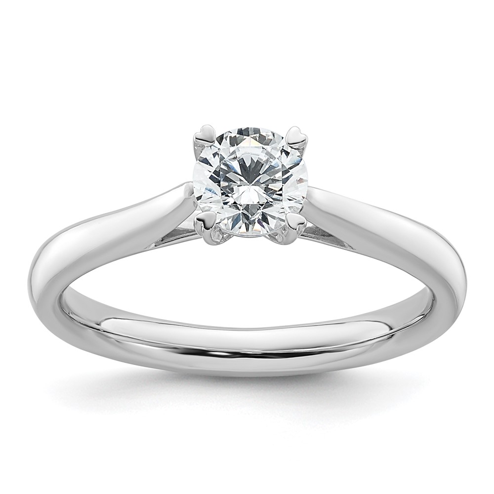 True Origin 14k White Gold 1/2 carat Lab Grown Diamond VS/SI+ G+ Round Solitaire Engagement Ring (RM1930E-050-WLG)