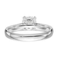 True Origin 14K White Gold 0.75 Carat Certified Complete Lab Grown Diamond VS SI+ G+ Round Solitaire Engagement Ring view 5