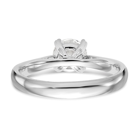 14kw Round Solitaire Engagement Polished Mounting