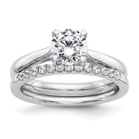 True Origin 14K White Gold 1 Carat Lab Grown Diamond VS SI+ G+ Round Solitaire Engagement Ring view 4