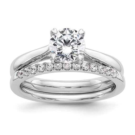 14kw Round Solitaire Engagement Polished Mounting