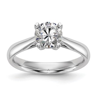 14kw Round Solitaire Engagement Polished Mounting