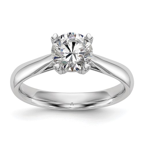 True Origin 14k White Gold 3/4 carat Certified Complete Lab Grown Diamond VS/SI+ G+ Round Solitaire Engagement Ring