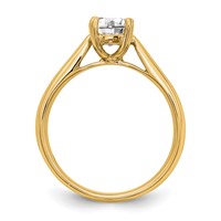 True Origin 14K Yellow Gold 0.33 Carat Certified Complete Lab Grown Diamond VS+ F+ Round Solitaire Engagement Ring view 2