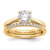 True Origin 14K Yellow Gold 0.33 Carat Certified Complete Lab Grown Diamond VS+ F+ Round Solitaire Engagement Ring view 5