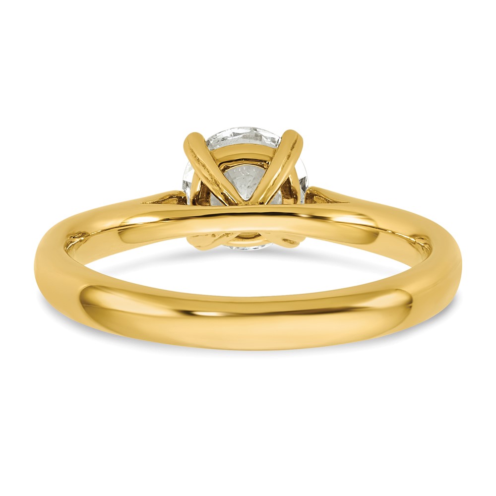 True Origin 14k 1 carat Lab Grown Diamond VS/SI+ G+ Round Solitaire Engagement Ring (RM1930E-100-YLG)