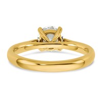 True Origin 14K Yellow Gold 1 Carat Lab Grown Diamond VS SI+ G+ Round Solitaire Engagement Ring view 5