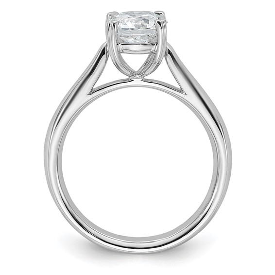 14k White Gold 1.25 carat (7.00 mm) 4-Prong Round Solitaire Engagement Ring Mounting