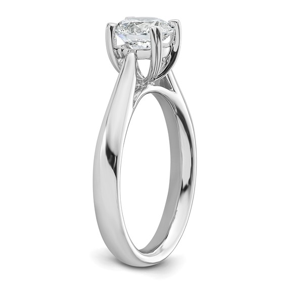 14k White Gold 1.25 carat (7.00 mm) 4-Prong Round Solitaire Engagement Ring Mounting