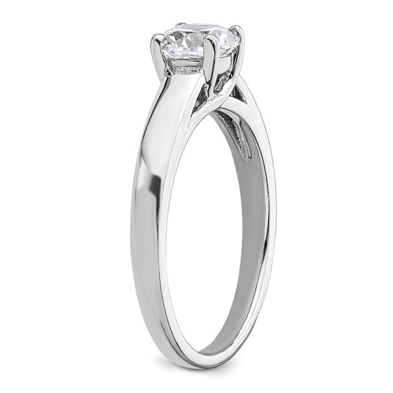 14k White Gold 3/4 carat (5.80 mm) 4-Prong Round Solitaire Engagement Ring Mounting