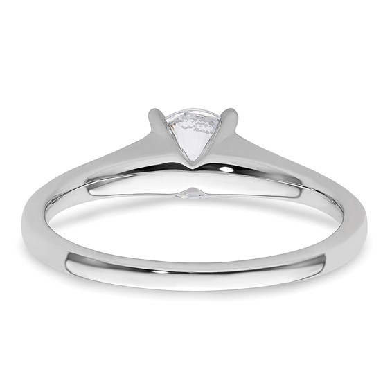14k White Gold 3/4 carat (5.80 mm) 4-Prong Round Solitaire Engagement Ring Mounting
