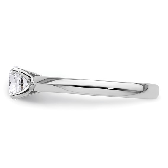 14k White Gold 3/4 carat (5.80 mm) 4-Prong Round Solitaire Engagement Ring Mounting