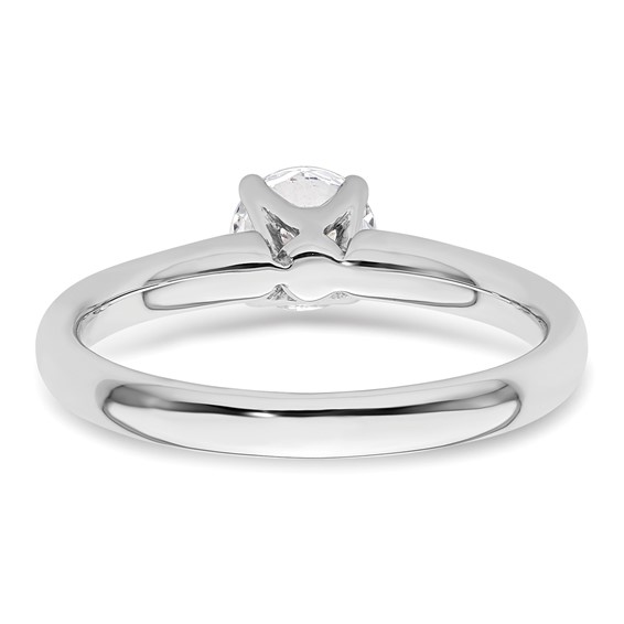 14k White Gold 3/4 carat (5.80 mm) 4-Prong Round Solitaire Engagement Ring Mounting