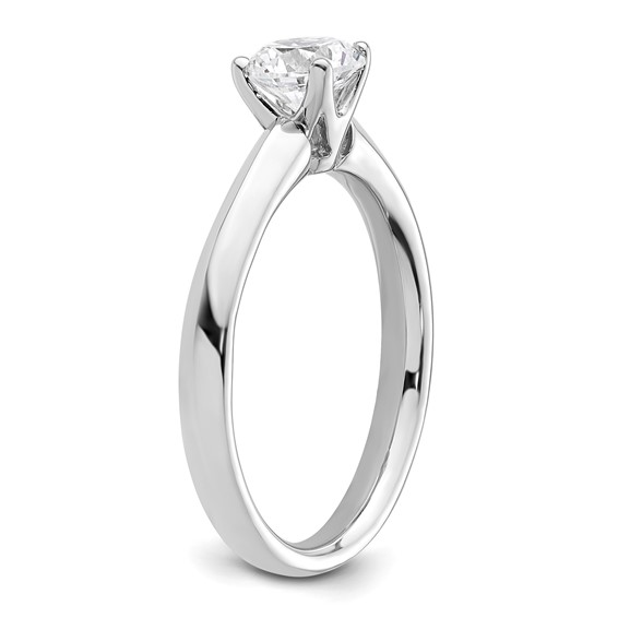 14k White Gold 3/4 carat (5.80 mm) 4-Prong Round Solitaire Engagement Ring Mounting