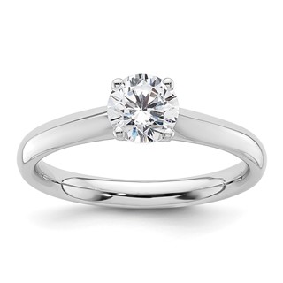 14k White Gold 3/4 carat (5.80 mm) 4-Prong Round Solitaire Engagement Ring Mounting