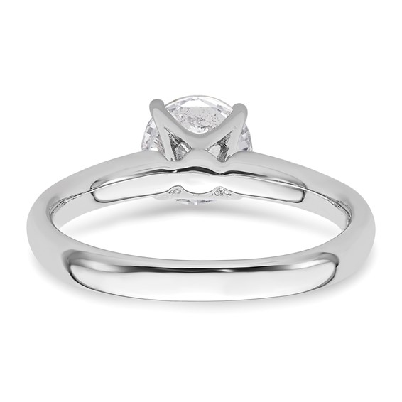 14k White Gold 1.25 carat (7.00 mm) 4-Prong Round Solitaire Engagement Ring Mounting