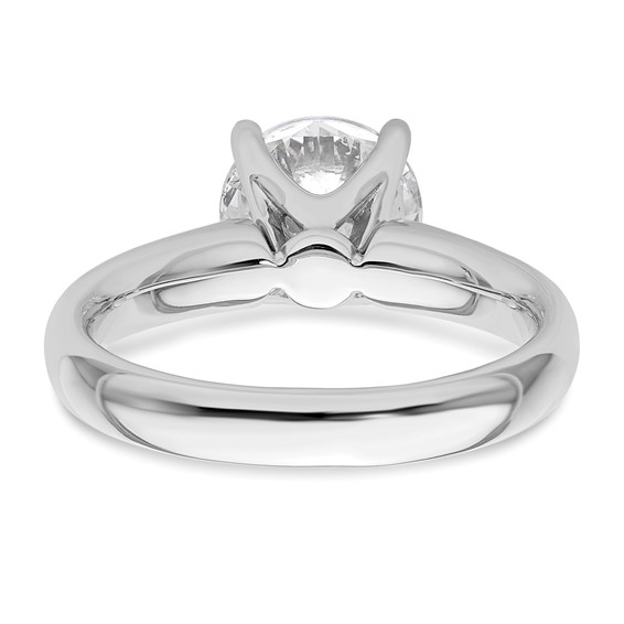 14k White Gold 2 carat (8.20 mm) 4-Prong Round Solitaire Engagement Ring Mounting