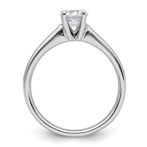14k White Gold 3/4 carat (5.80 mm) 4-Prong Round Solitaire Engagement Ring Mounting