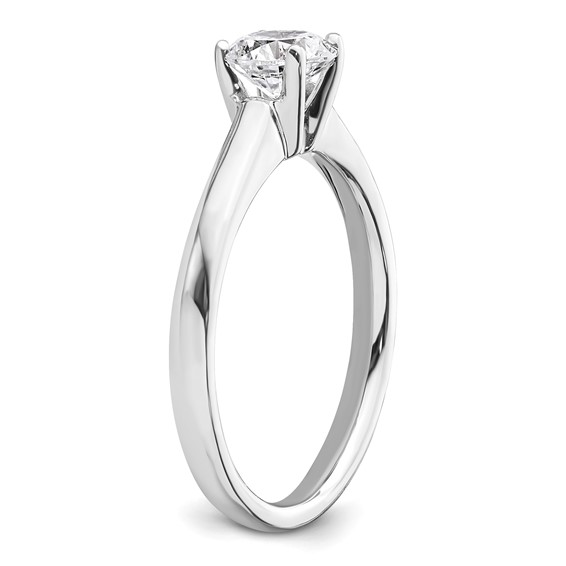 14k White Gold 3/4 carat (5.80 mm) 4-Prong Round Solitaire Engagement Ring Mounting