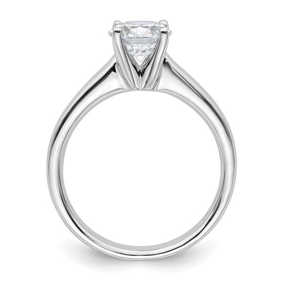14k White Gold 1.25 carat (7.00 mm) 4-Prong Round Solitaire Engagement Ring Mounting