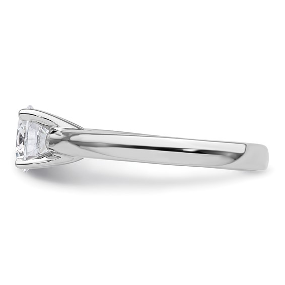 14k White Gold 1.25 carat (7.00 mm) 4-Prong Round Solitaire Engagement Ring Mounting
