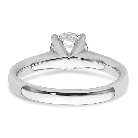 14k White Gold 1.25 carat (7.00 mm) 4-Prong Round Solitaire Engagement Ring Mounting