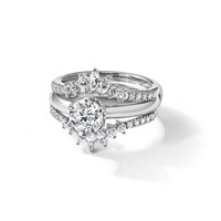 14K White Gold Six-Prong 1 Carat Center Round Solitaire Engagement Ring Mounting view 5
