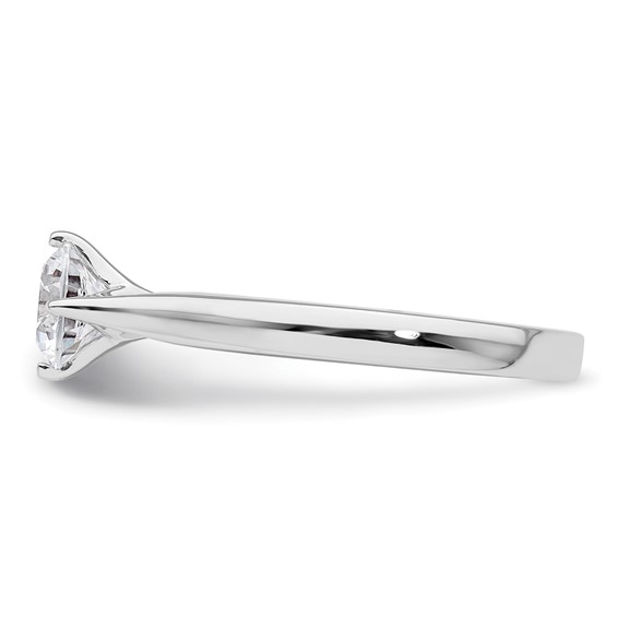 14k White Gold 3/4 carat (5.80 mm) 4-Prong Round Solitaire Engagement Ring Mounting