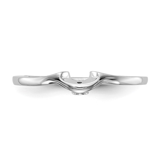 14k White Gold Diamond Wedding Band