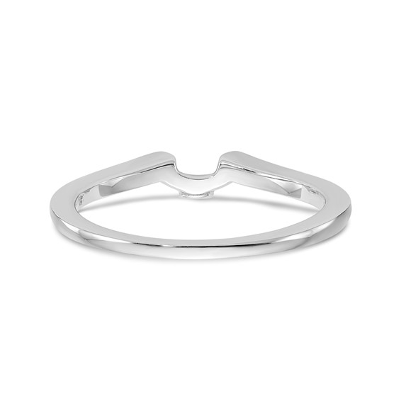 14k White Gold Diamond Wedding Band