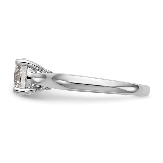 14K White Gold Engagement Ring Mounting