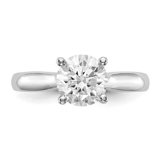 14K White Gold Engagement Ring Mounting
