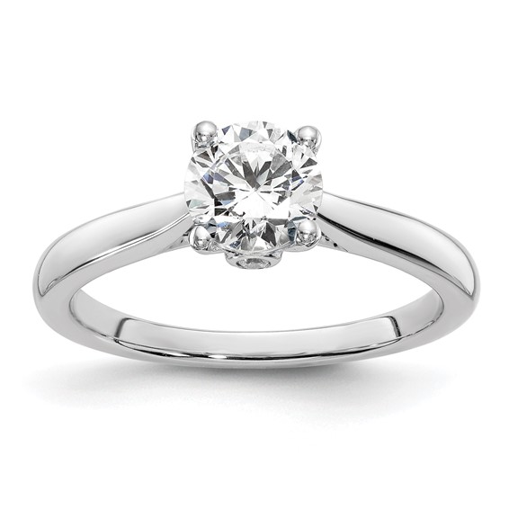 14K White Gold Engagement Ring Mounting