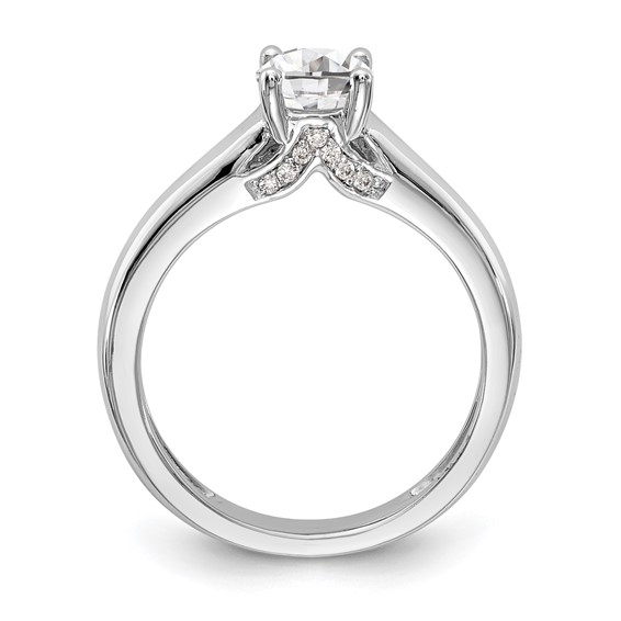 14kw Round Solitaire Engagement Ring Mounting