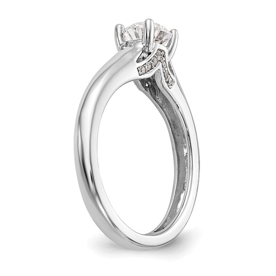 Diamond Solitaire Semi-Mount Engagement Rings