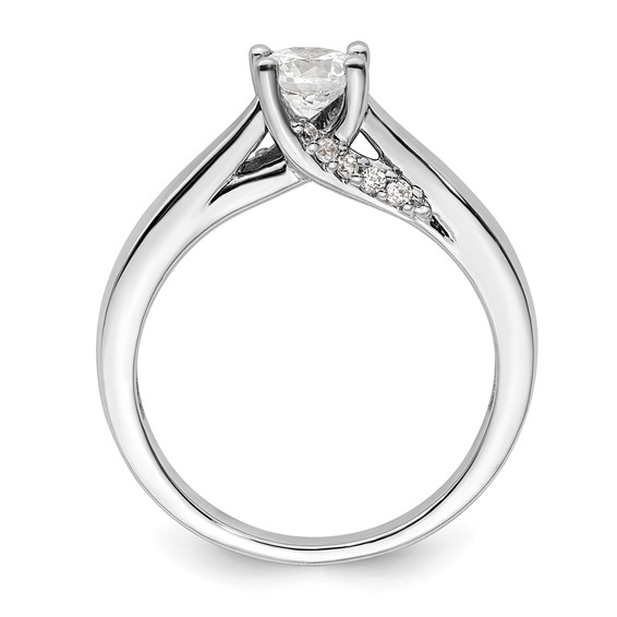 Diamond Solitaire Semi-Mount Engagement Rings