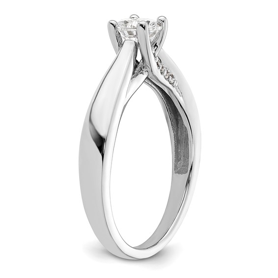 Diamond Solitaire Semi-Mount Engagement Rings