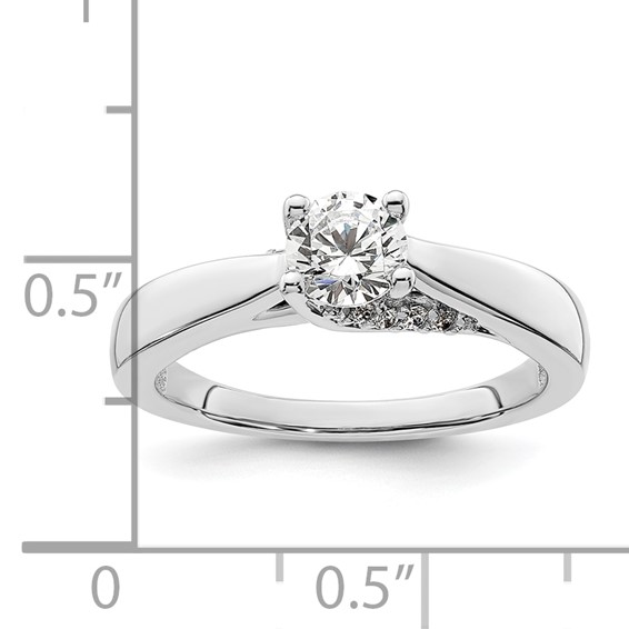 Diamond Solitaire Semi-Mount Engagement Rings