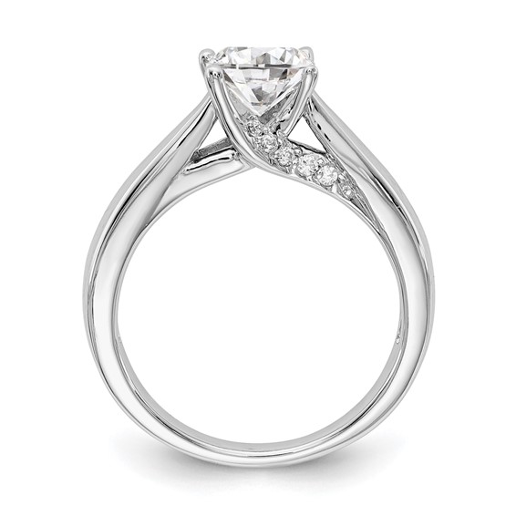 14kw Round Solitaire Engagement Ring Mounting