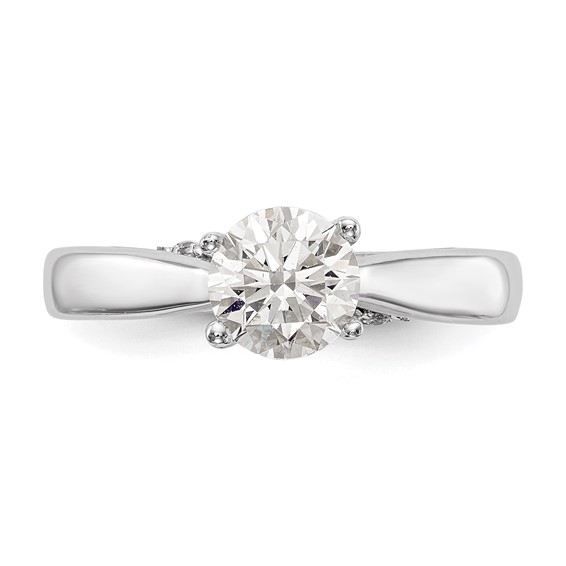 14kw Round Solitaire Engagement Ring Mounting
