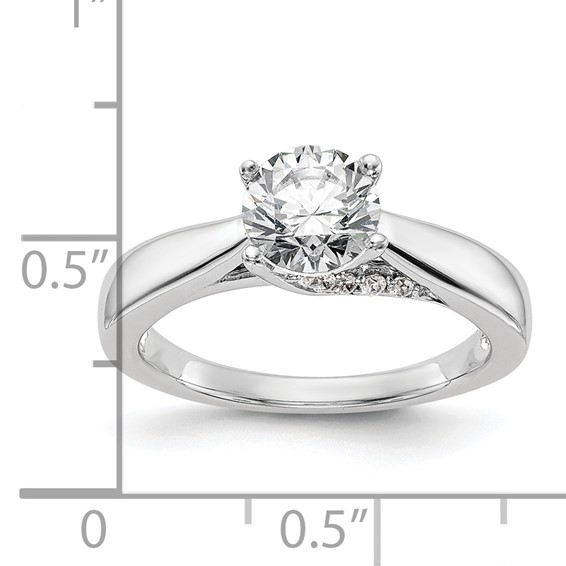 14kw Round Solitaire Engagement Ring Mounting