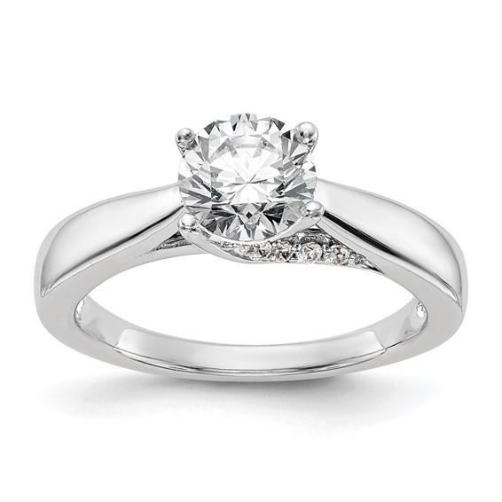 14kw Round Solitaire Engagement Ring Mounting