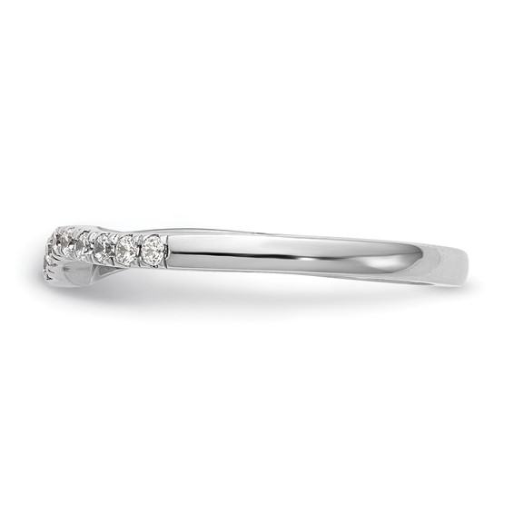 14kw Diamond Contoured Wedding Band