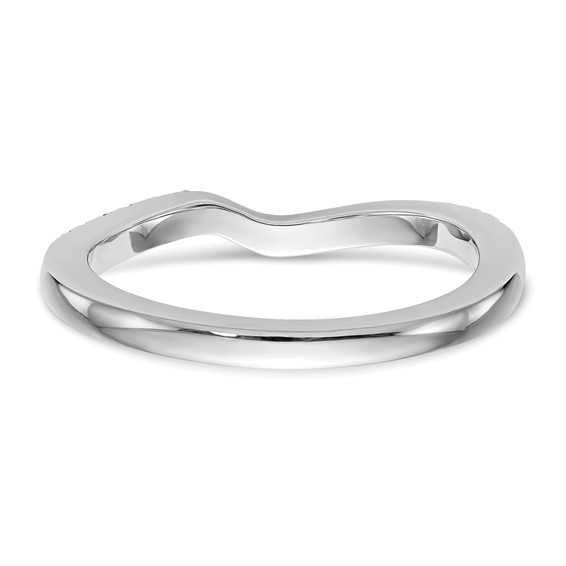 14kw Diamond Contoured Wedding Band