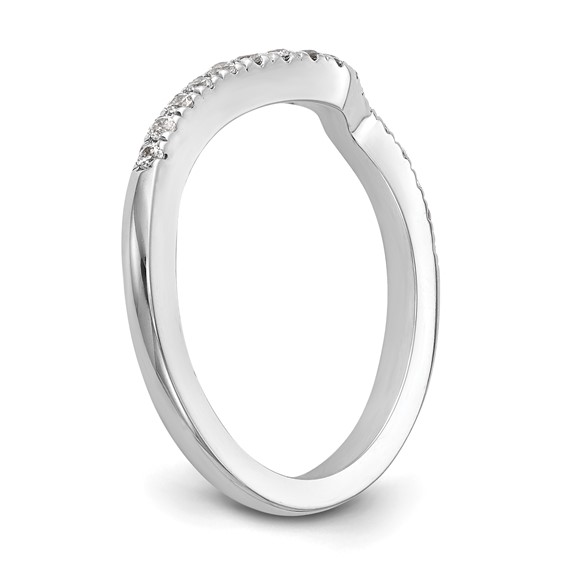 14kw Diamond Contoured Wedding Band