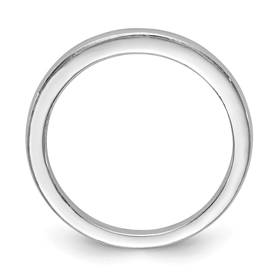 14k White Gold Polished Wedding Band